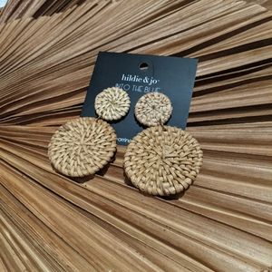 3 for $30 | Basket weave boho earrings